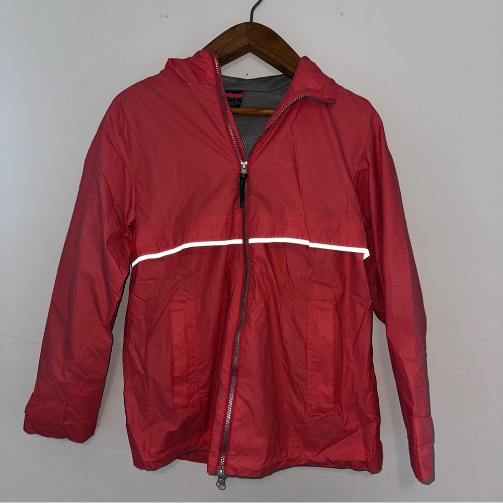 Charles River Apparel Pink Utility Jacket (raincoat)